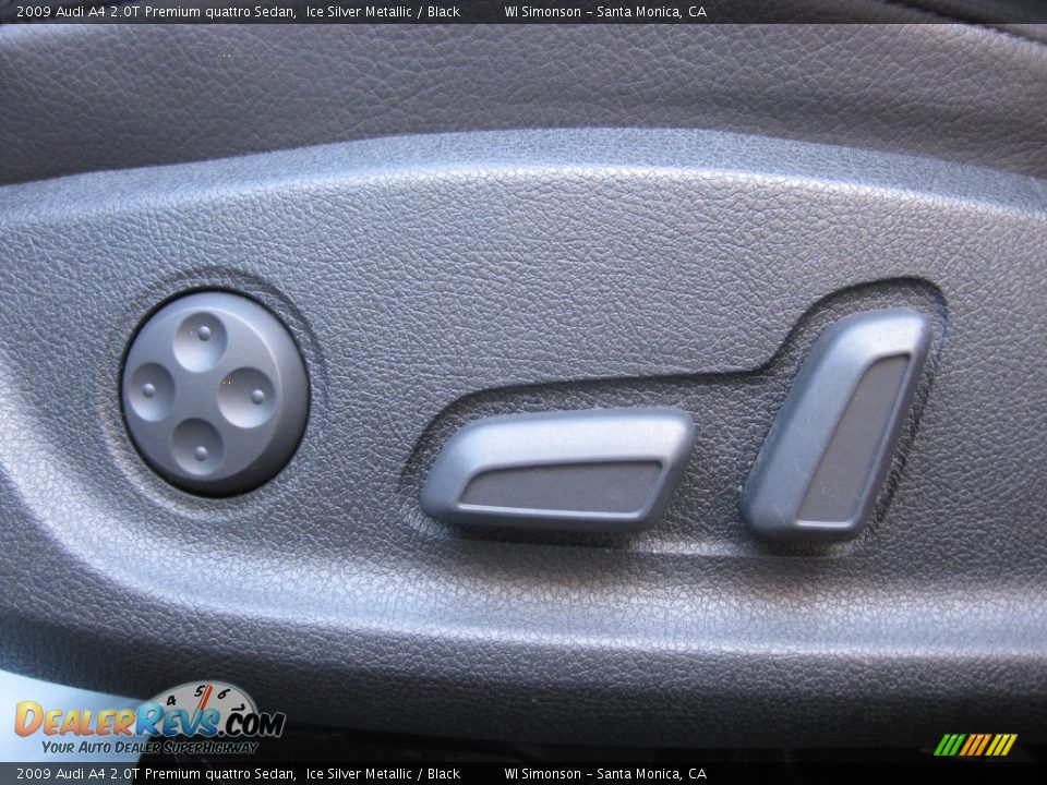 2009 Audi A4 2.0T Premium quattro Sedan Ice Silver Metallic / Black Photo #18