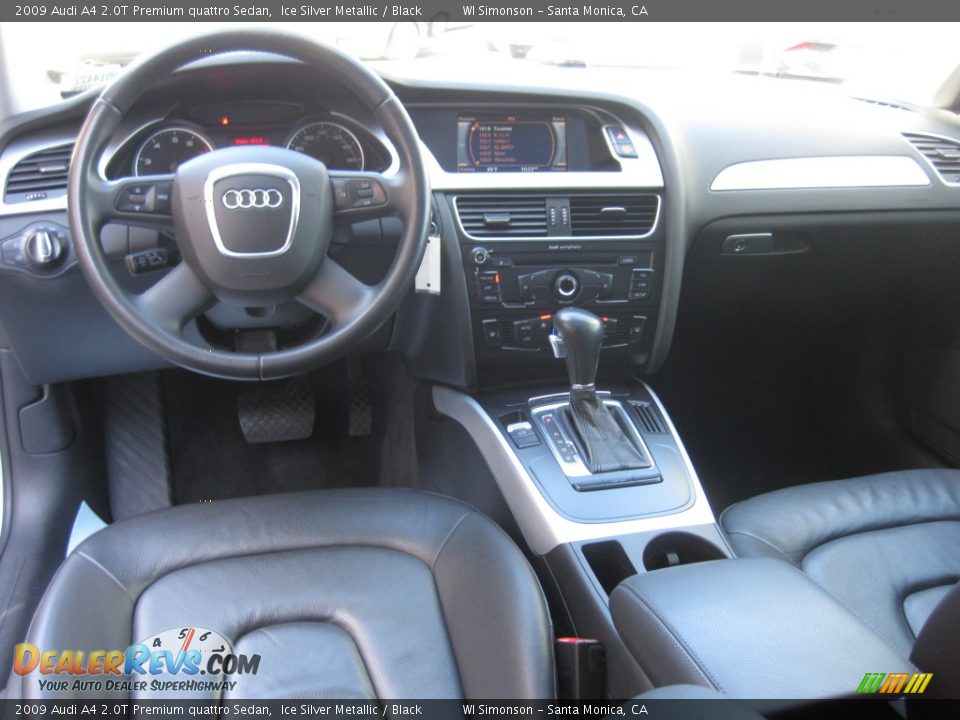 2009 Audi A4 2.0T Premium quattro Sedan Ice Silver Metallic / Black Photo #19