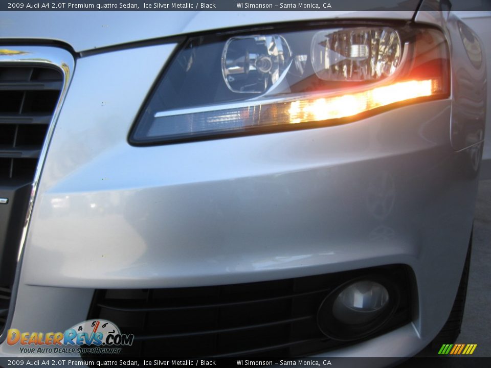 2009 Audi A4 2.0T Premium quattro Sedan Ice Silver Metallic / Black Photo #23