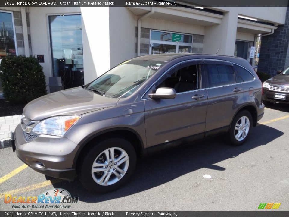 2011 Honda CR-V EX-L 4WD Urban Titanium Metallic / Black Photo #2