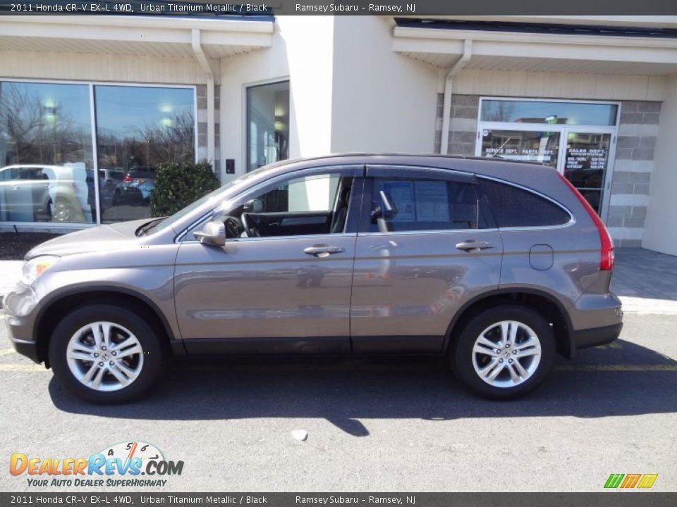 2011 Honda CR-V EX-L 4WD Urban Titanium Metallic / Black Photo #3