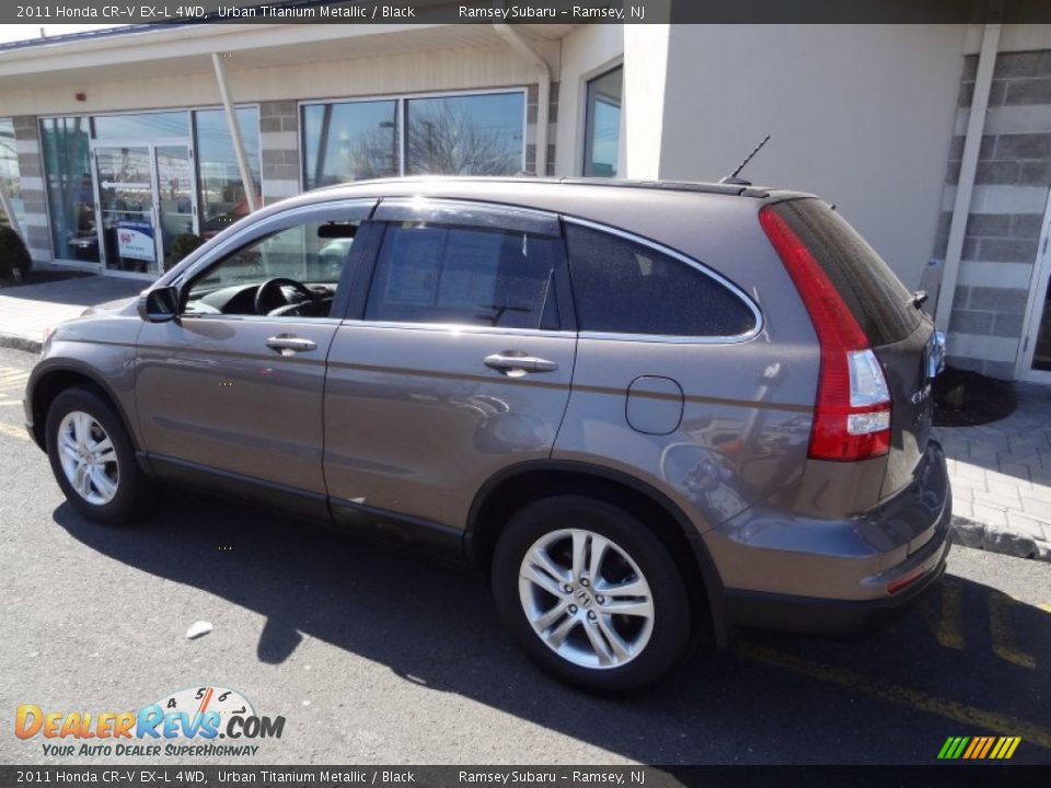 2011 Honda CR-V EX-L 4WD Urban Titanium Metallic / Black Photo #4