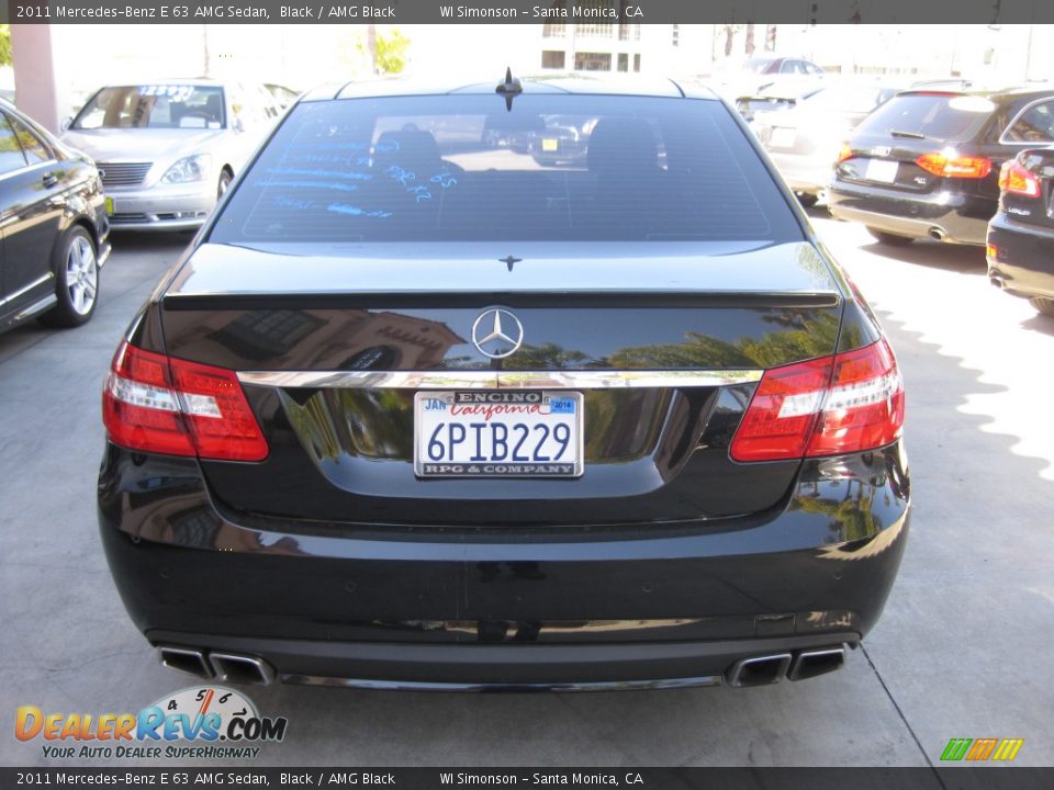 2011 Mercedes-Benz E 63 AMG Sedan Black / AMG Black Photo #2