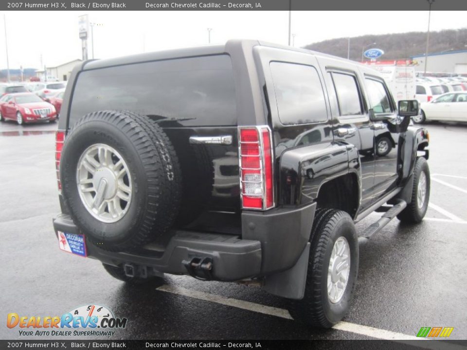 2007 Hummer H3 X Black / Ebony Black Photo #4