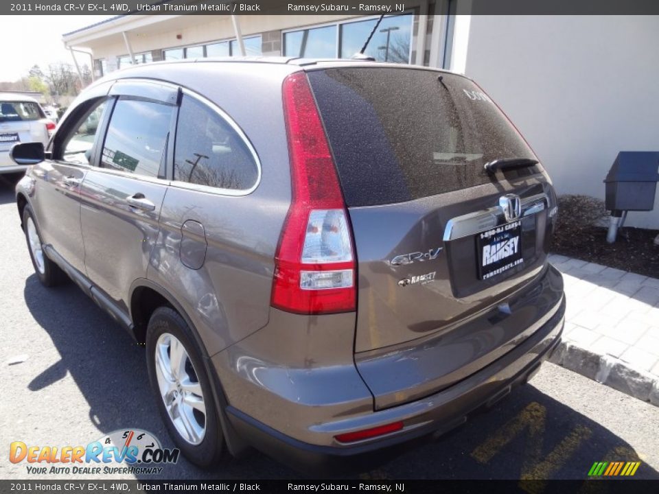 2011 Honda CR-V EX-L 4WD Urban Titanium Metallic / Black Photo #5