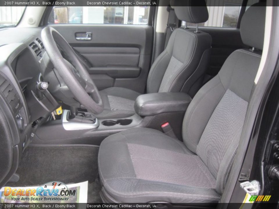 2007 Hummer H3 X Black / Ebony Black Photo #6