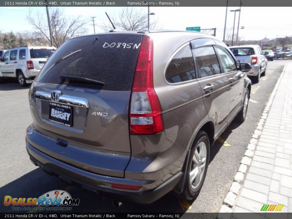 2011 Honda CR-V EX-L 4WD Urban Titanium Metallic / Black Photo #7