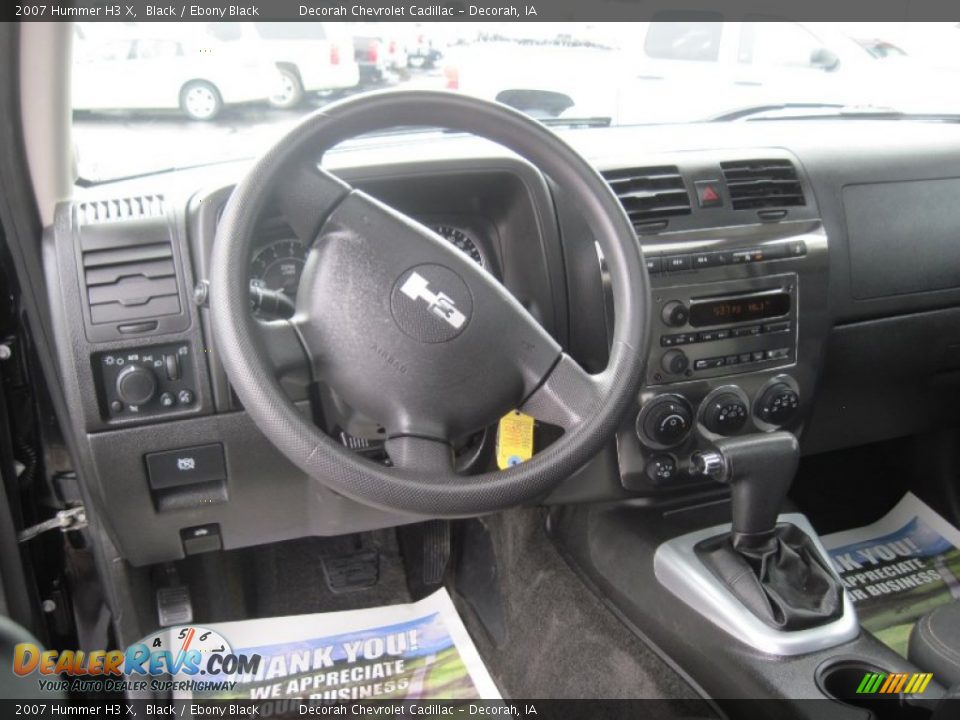 2007 Hummer H3 X Black / Ebony Black Photo #8