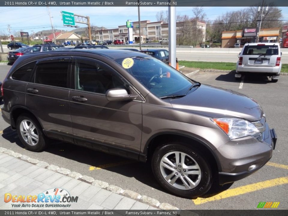 2011 Honda CR-V EX-L 4WD Urban Titanium Metallic / Black Photo #9