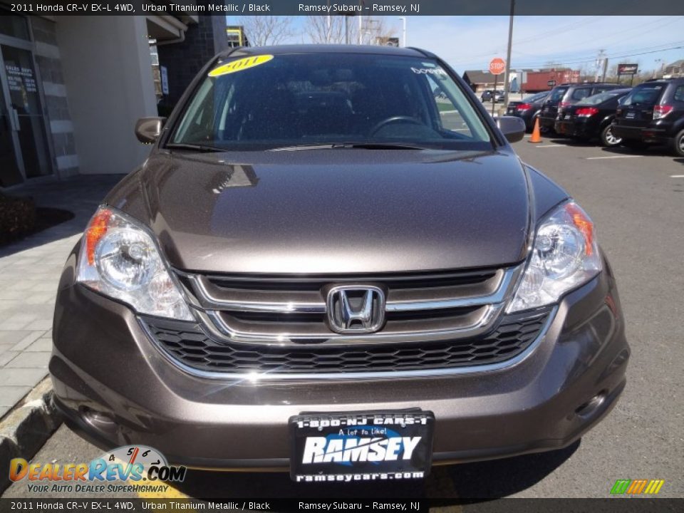 2011 Honda CR-V EX-L 4WD Urban Titanium Metallic / Black Photo #11