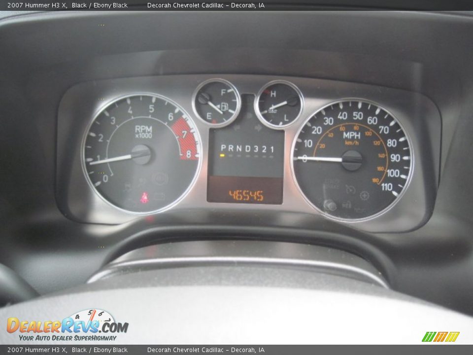 2007 Hummer H3 X Black / Ebony Black Photo #12