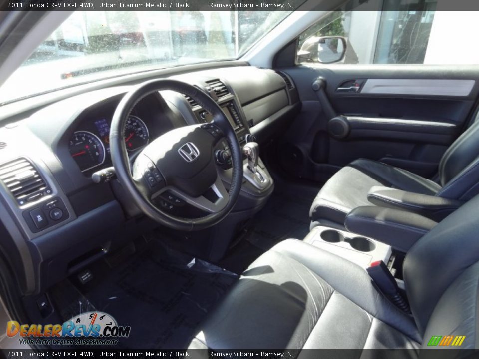 2011 Honda CR-V EX-L 4WD Urban Titanium Metallic / Black Photo #13