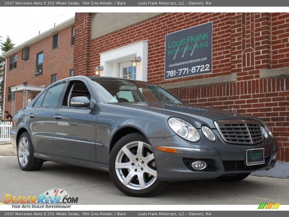 2007 Mercedes-Benz E 350 4Matic Sedan Flint Grey Metallic / Black Photo #2