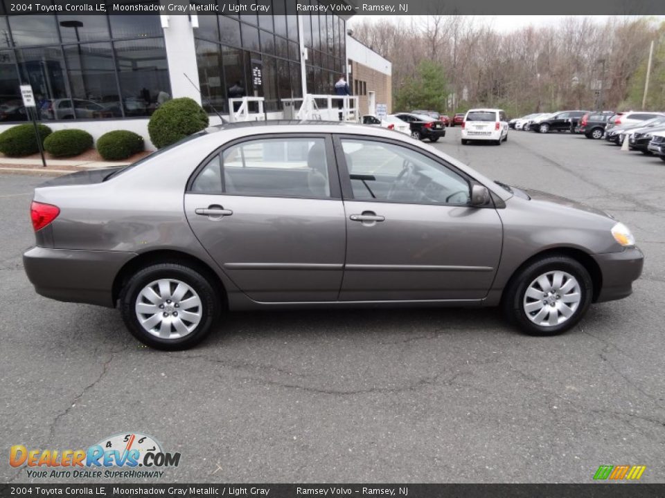 2004 Toyota Corolla LE Moonshadow Gray Metallic / Light Gray Photo #2