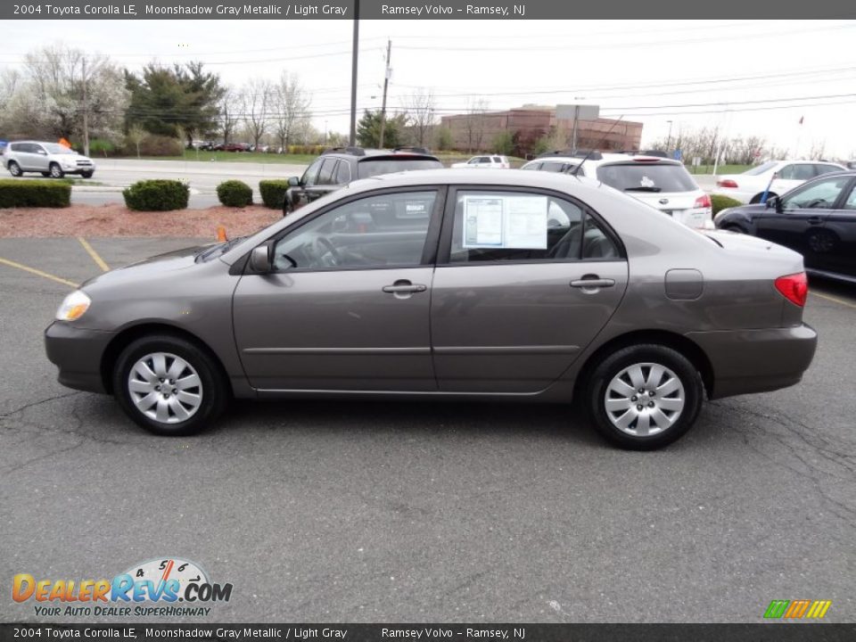 2004 Toyota Corolla LE Moonshadow Gray Metallic / Light Gray Photo #6