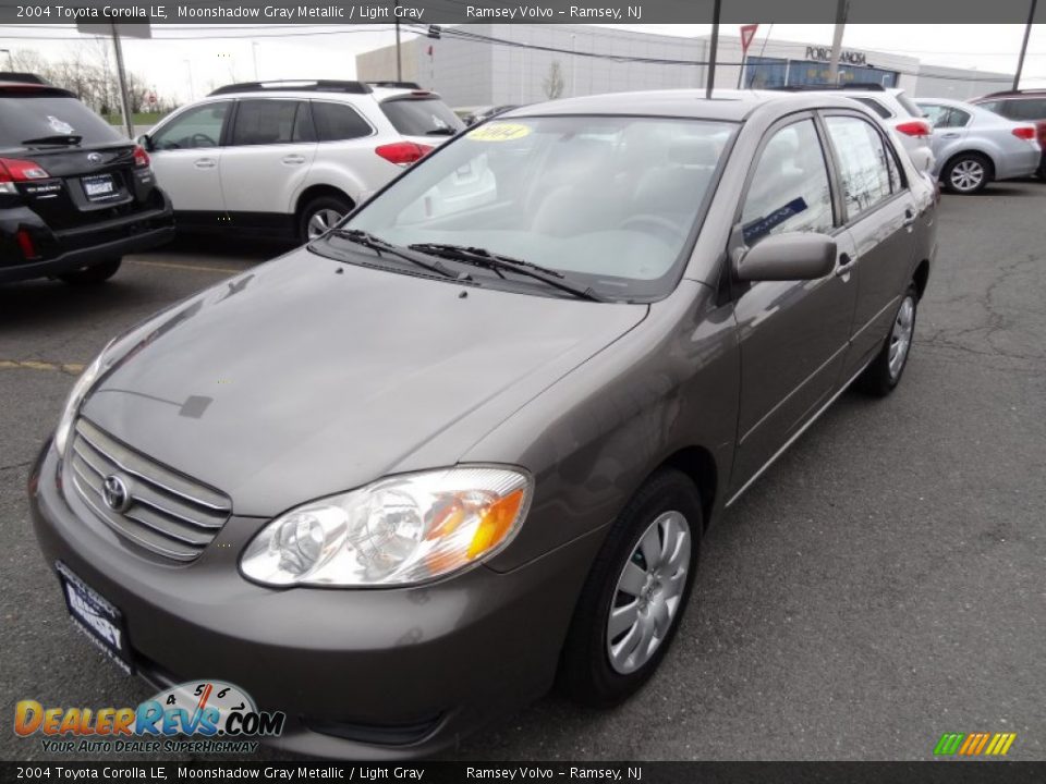 2004 Toyota Corolla LE Moonshadow Gray Metallic / Light Gray Photo #7