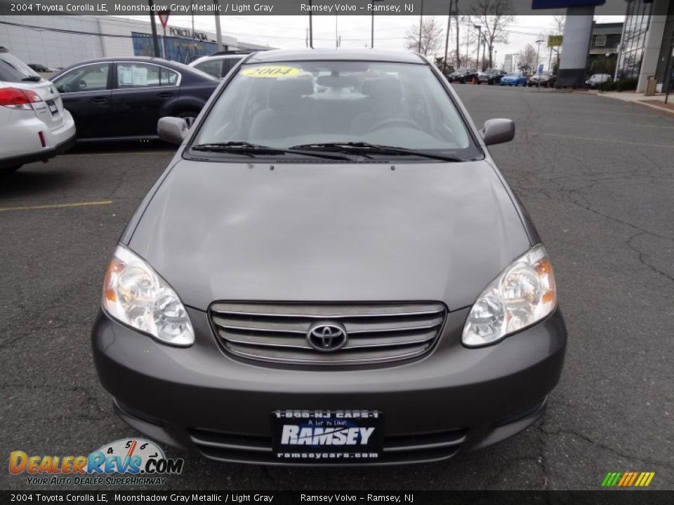 2004 Toyota Corolla LE Moonshadow Gray Metallic / Light Gray Photo #8