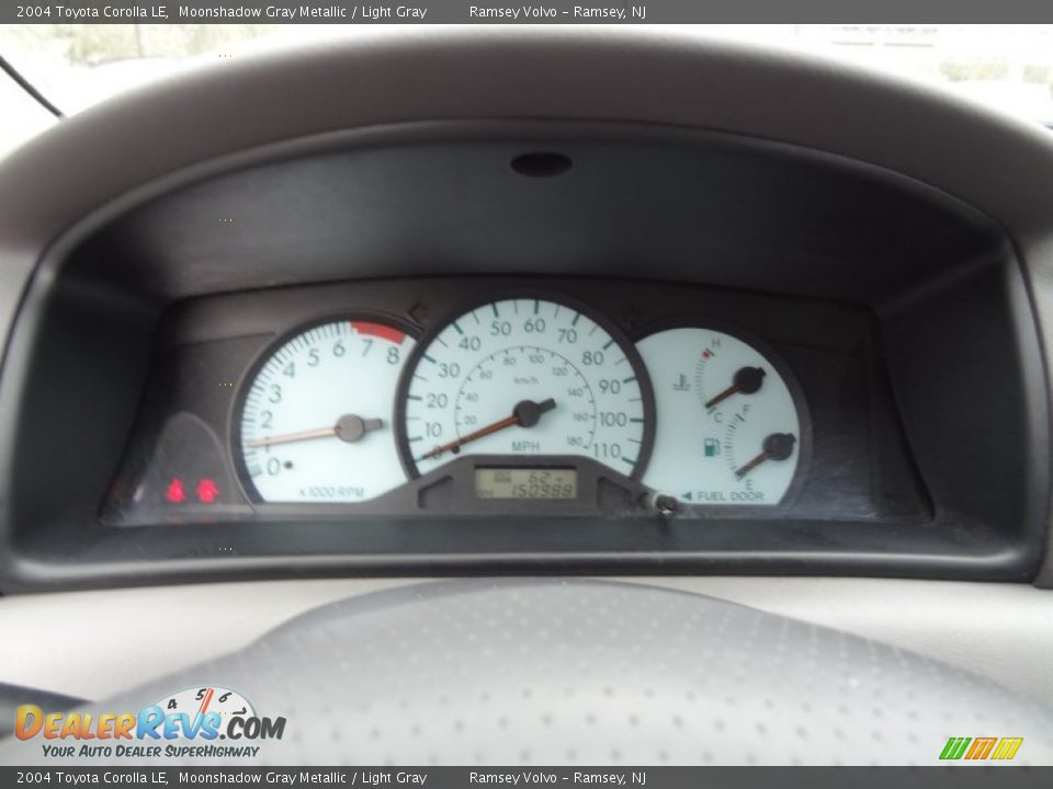 2004 Toyota Corolla LE Moonshadow Gray Metallic / Light Gray Photo #9