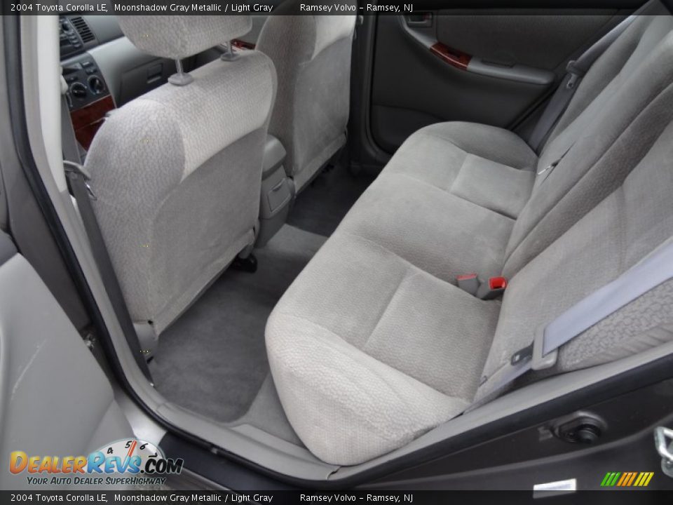 2004 Toyota Corolla LE Moonshadow Gray Metallic / Light Gray Photo #12