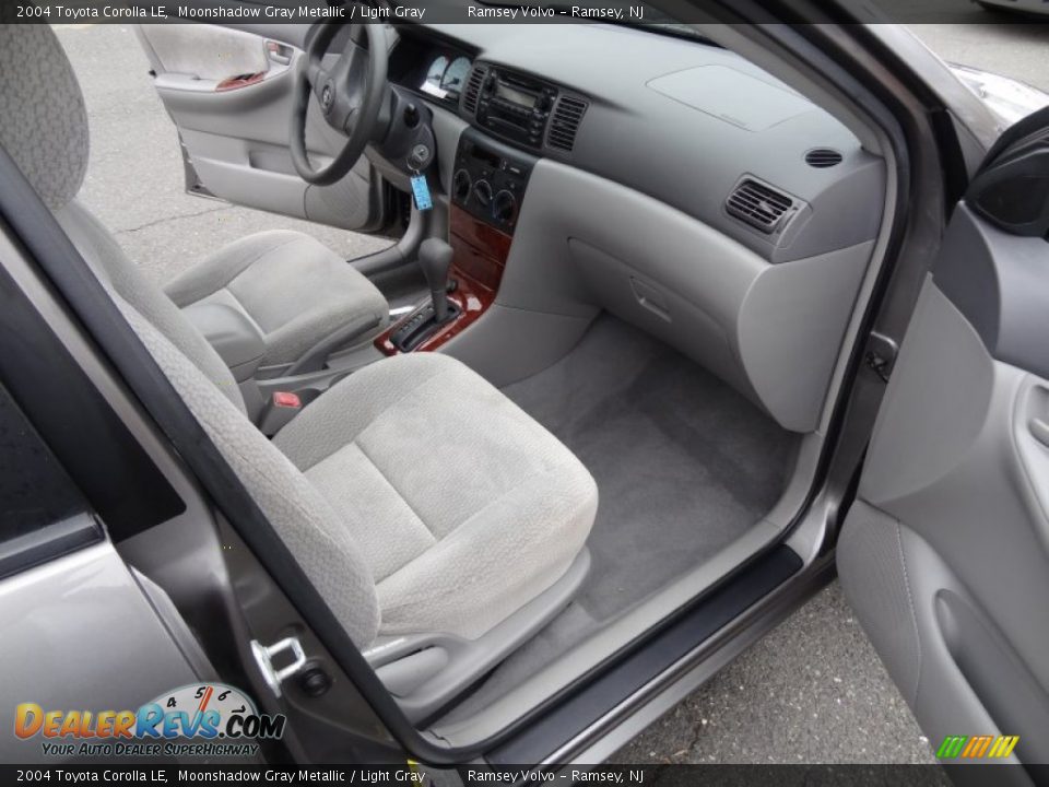 2004 Toyota Corolla LE Moonshadow Gray Metallic / Light Gray Photo #14