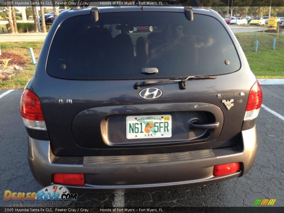 2005 Hyundai Santa Fe GLS Pewter Gray / Gray Photo #3