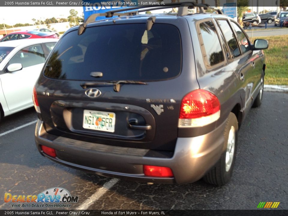 2005 Hyundai Santa Fe GLS Pewter Gray / Gray Photo #4