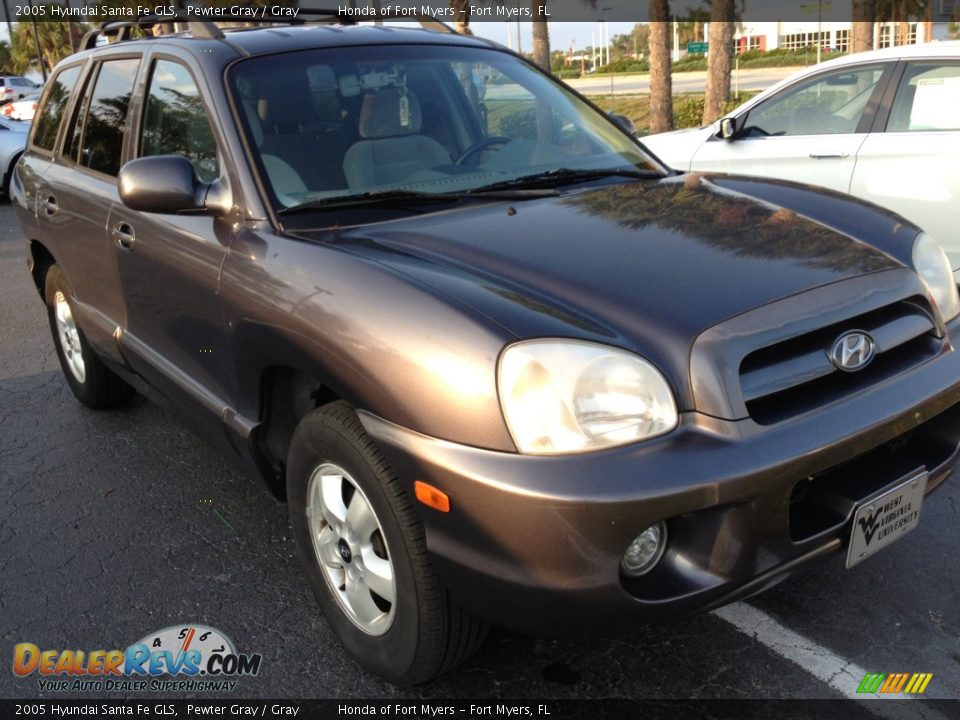 2005 Hyundai Santa Fe GLS Pewter Gray / Gray Photo #5