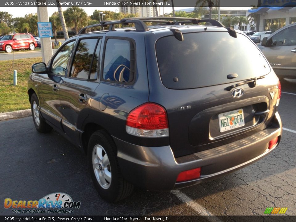 2005 Hyundai Santa Fe GLS Pewter Gray / Gray Photo #6
