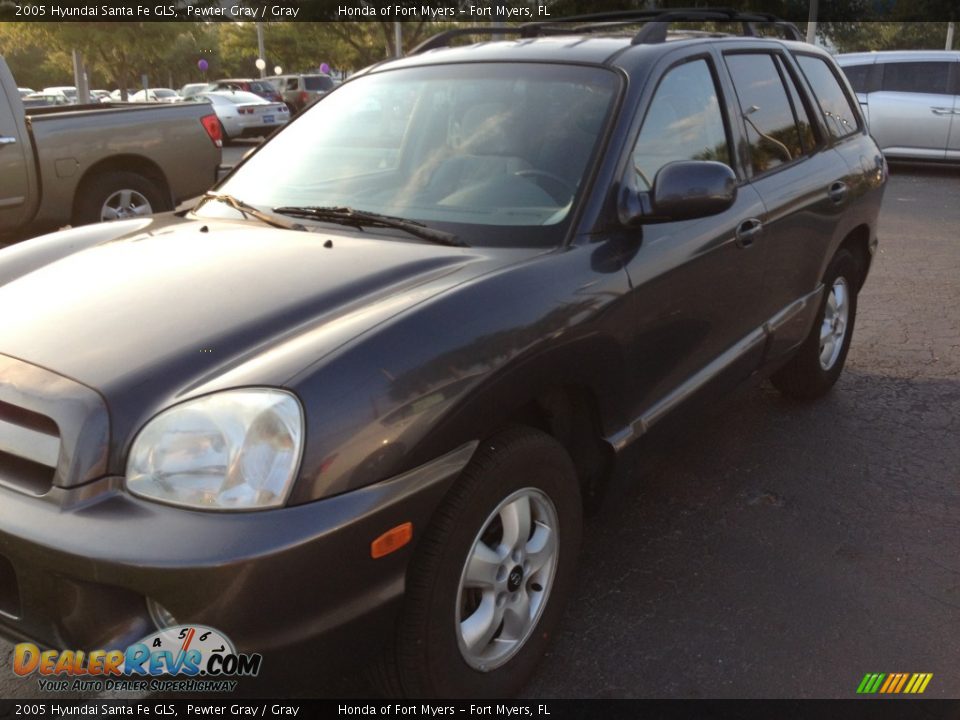 2005 Hyundai Santa Fe GLS Pewter Gray / Gray Photo #7