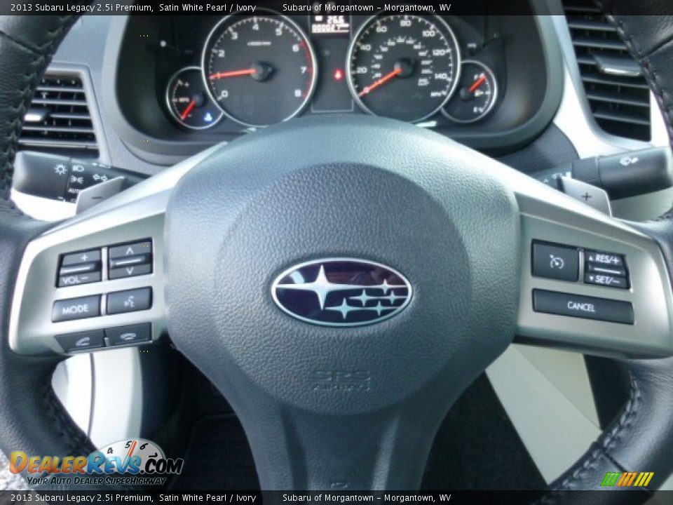 2013 Subaru Legacy 2.5i Premium Satin White Pearl / Ivory Photo #18