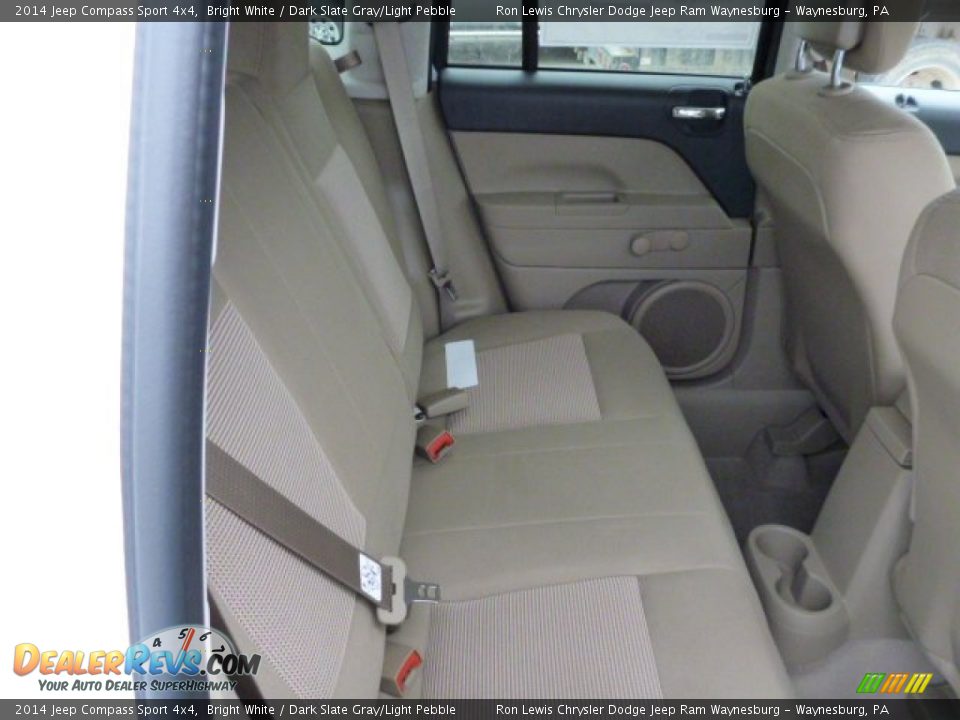 2014 Jeep Compass Sport 4x4 Bright White / Dark Slate Gray/Light Pebble Photo #7