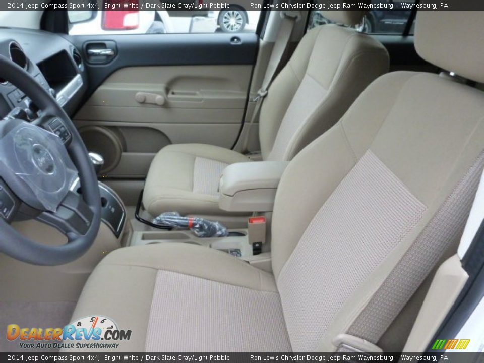 2014 Jeep Compass Sport 4x4 Bright White / Dark Slate Gray/Light Pebble Photo #11