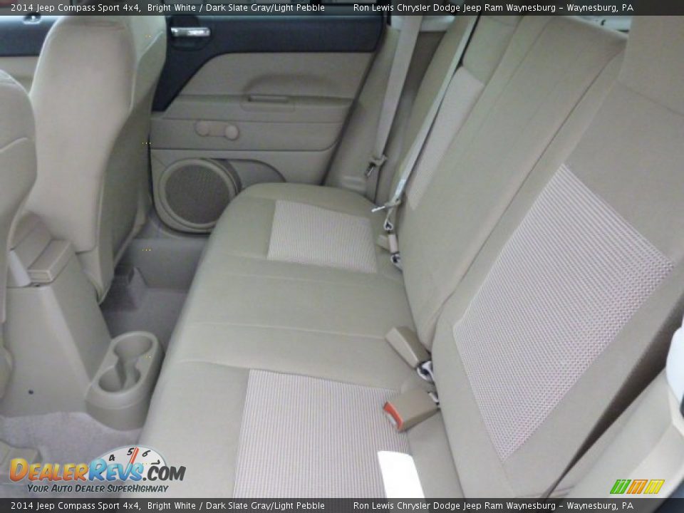 2014 Jeep Compass Sport 4x4 Bright White / Dark Slate Gray/Light Pebble Photo #12