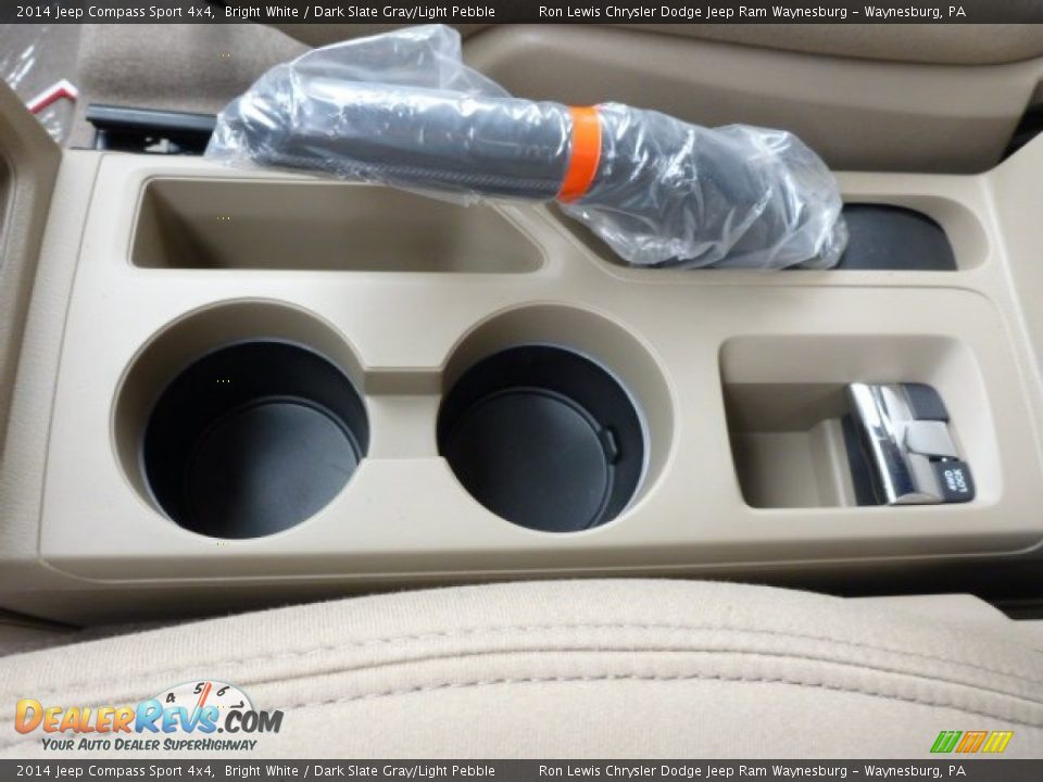 2014 Jeep Compass Sport 4x4 Bright White / Dark Slate Gray/Light Pebble Photo #17