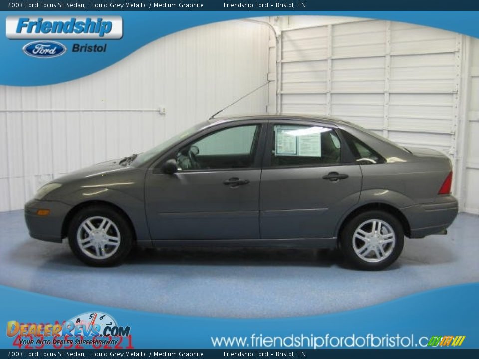 2003 Ford Focus SE Sedan Liquid Grey Metallic / Medium Graphite Photo #1
