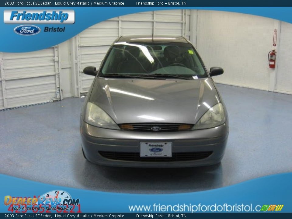 2003 Ford Focus SE Sedan Liquid Grey Metallic / Medium Graphite Photo #3
