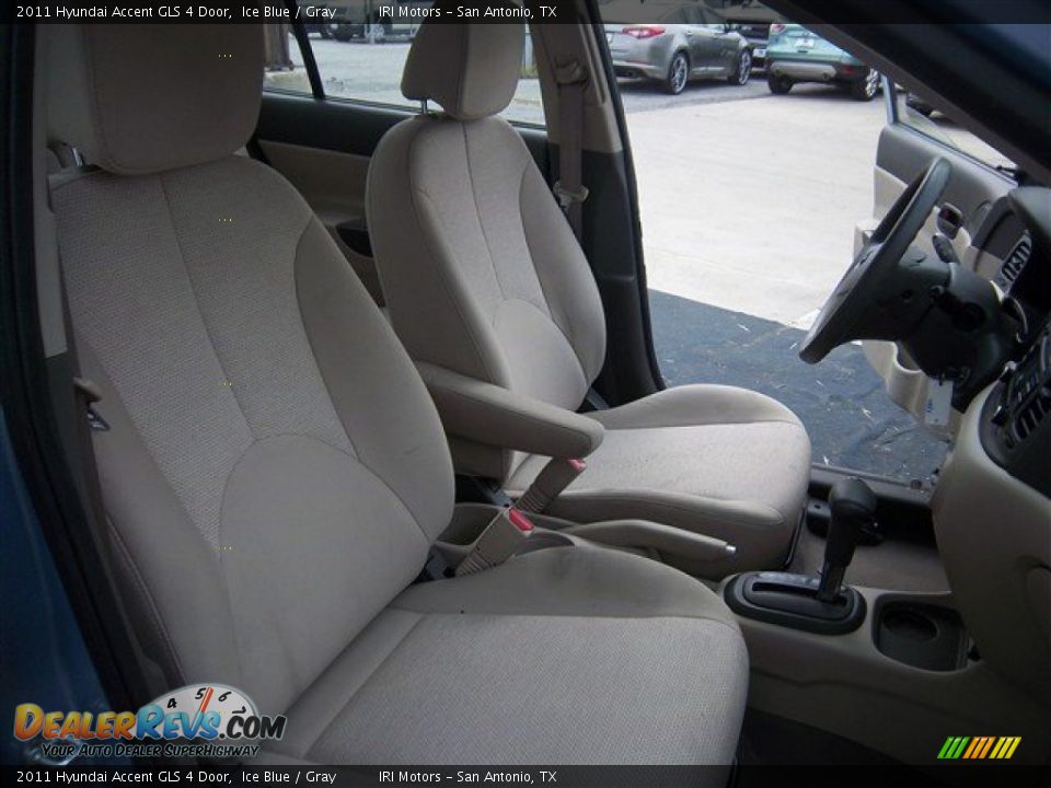 2011 Hyundai Accent GLS 4 Door Ice Blue / Gray Photo #18