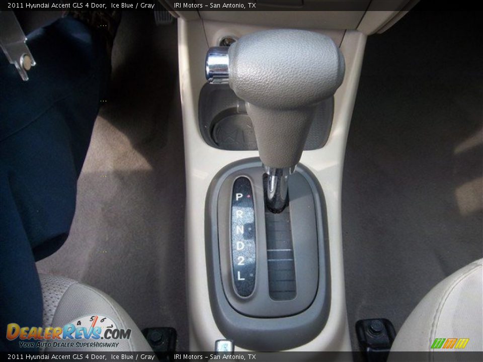 2011 Hyundai Accent GLS 4 Door Ice Blue / Gray Photo #22