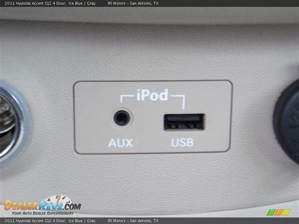2011 Hyundai Accent GLS 4 Door Ice Blue / Gray Photo #23