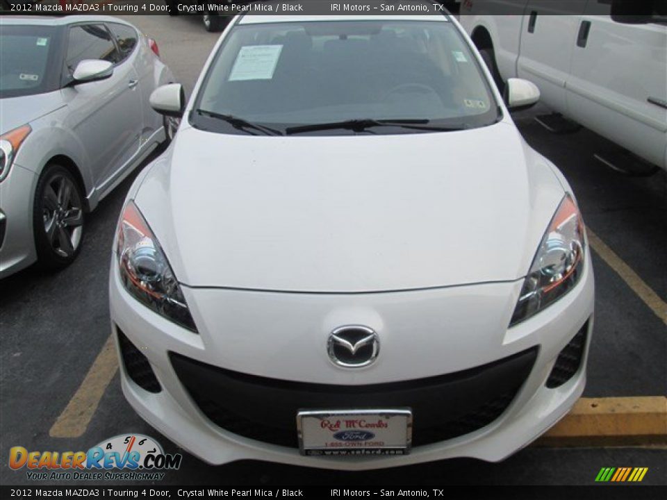 2012 Mazda MAZDA3 i Touring 4 Door Crystal White Pearl Mica / Black Photo #4