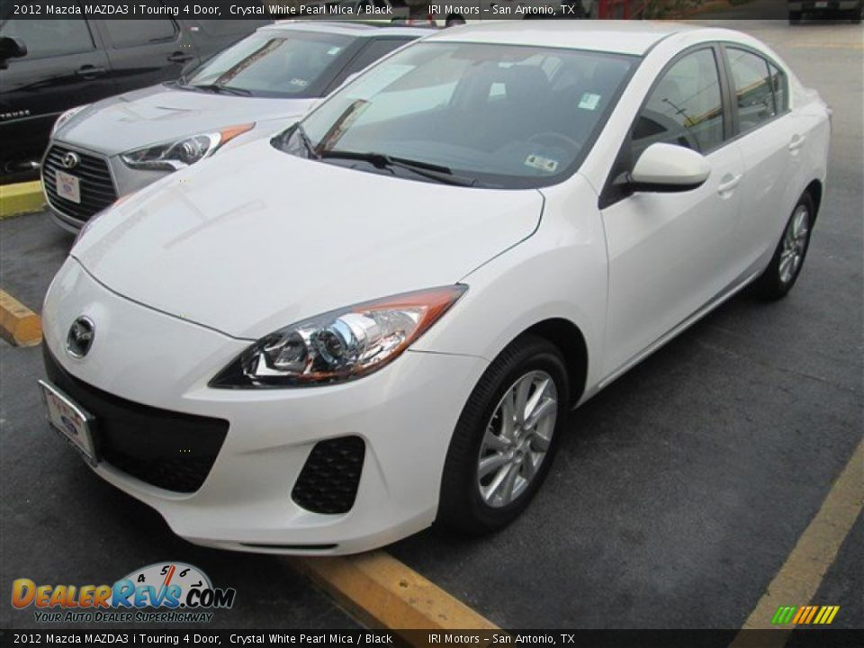 2012 Mazda MAZDA3 i Touring 4 Door Crystal White Pearl Mica / Black Photo #5