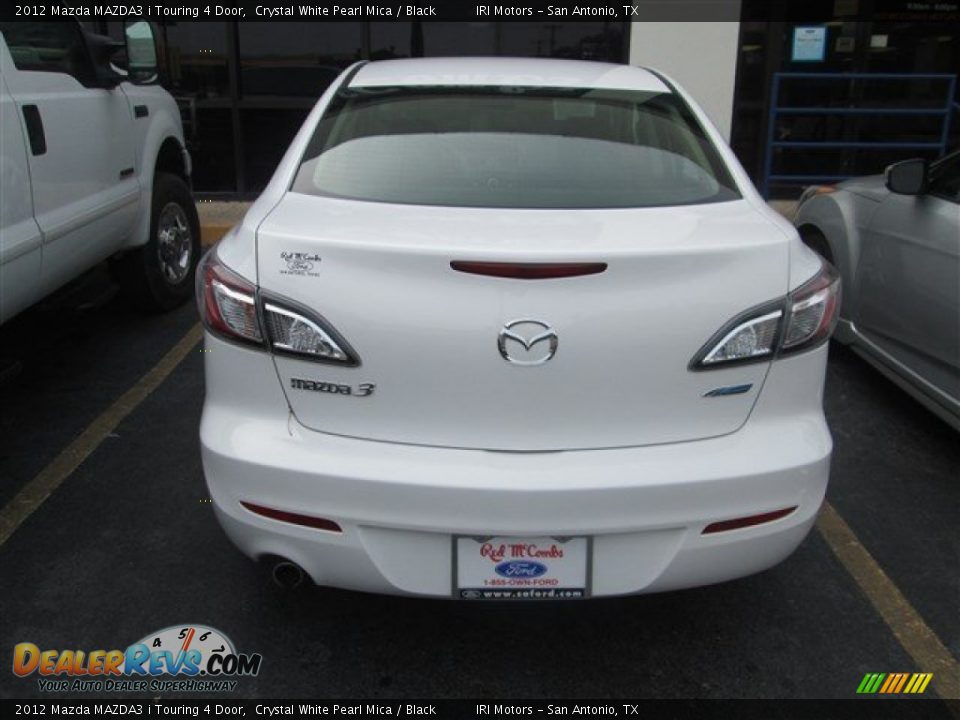 2012 Mazda MAZDA3 i Touring 4 Door Crystal White Pearl Mica / Black Photo #6