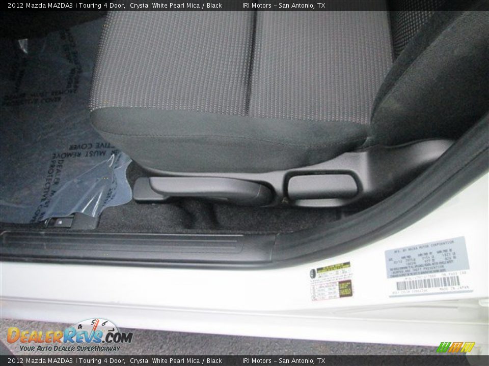 2012 Mazda MAZDA3 i Touring 4 Door Crystal White Pearl Mica / Black Photo #8