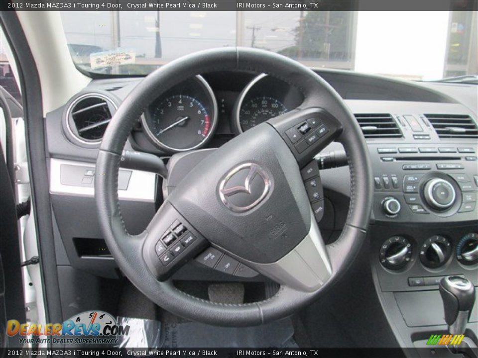2012 Mazda MAZDA3 i Touring 4 Door Crystal White Pearl Mica / Black Photo #11