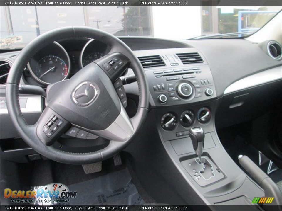 2012 Mazda MAZDA3 i Touring 4 Door Crystal White Pearl Mica / Black Photo #12