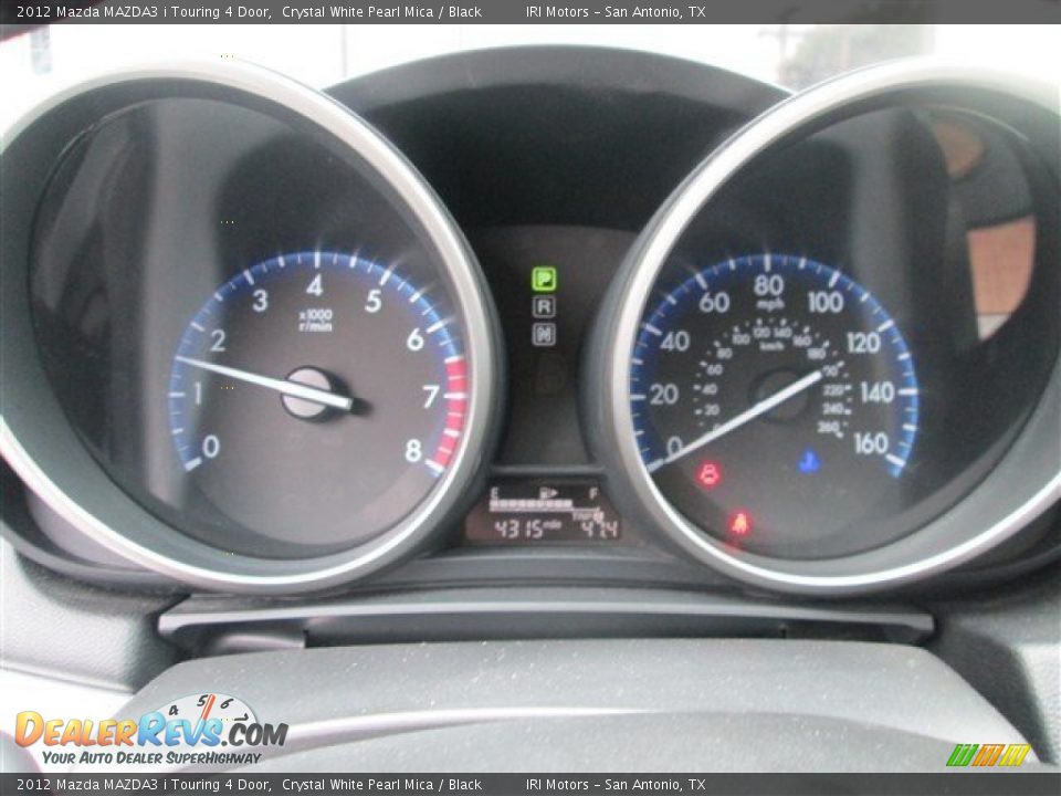 2012 Mazda MAZDA3 i Touring 4 Door Crystal White Pearl Mica / Black Photo #15