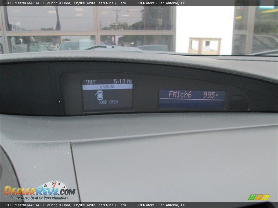 2012 Mazda MAZDA3 i Touring 4 Door Crystal White Pearl Mica / Black Photo #16