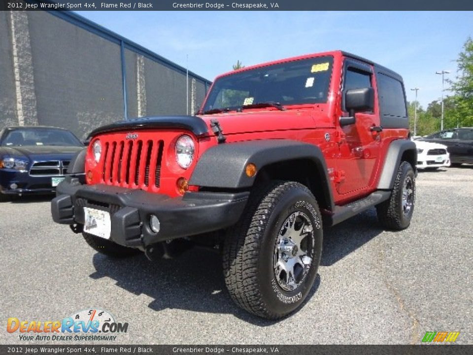 2012 Jeep Wrangler Sport 4x4 Flame Red / Black Photo #1