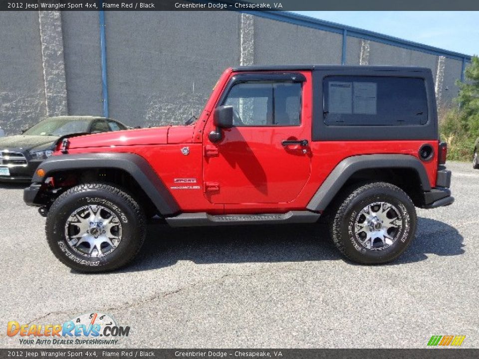 2012 Jeep Wrangler Sport 4x4 Flame Red / Black Photo #3