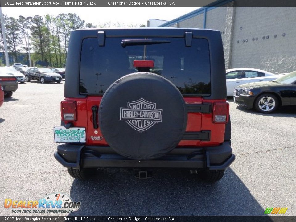 2012 Jeep Wrangler Sport 4x4 Flame Red / Black Photo #5